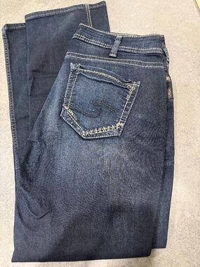 Silver Jeans Co. Dark Wash Suki Slim Boot Jeans Size 16